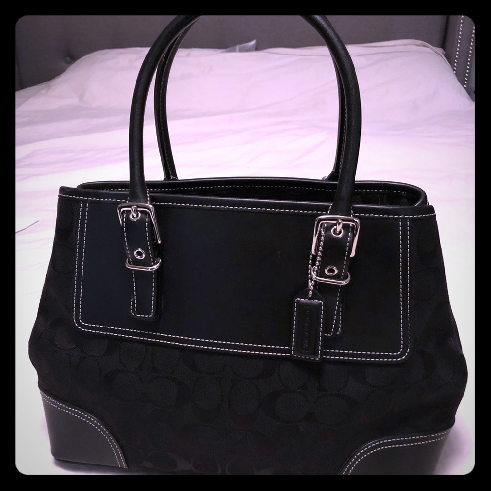 COACH Black satchel handbag